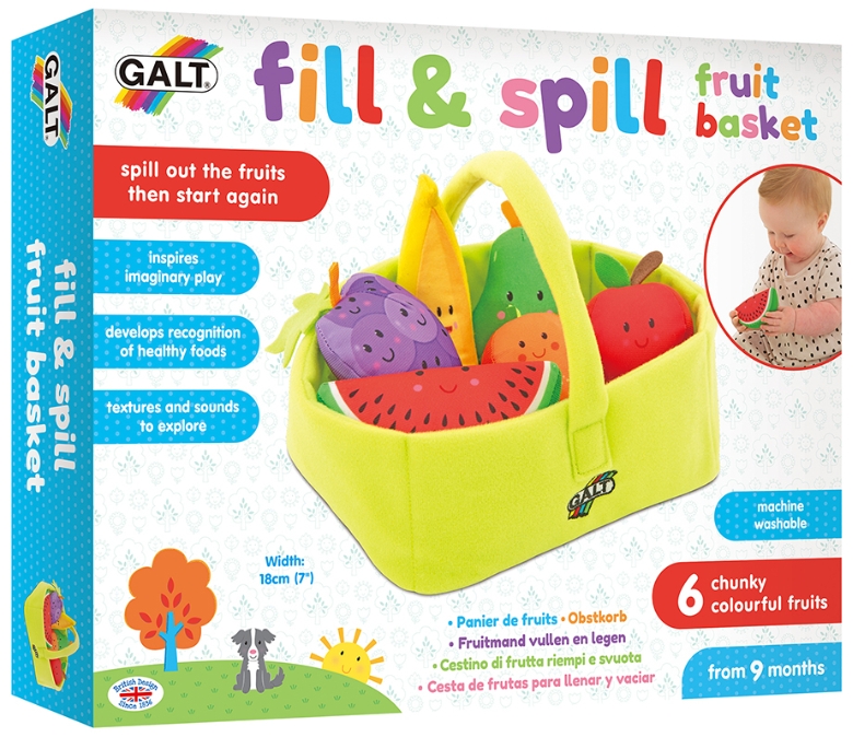 Cos cu fructe pentru bebelusi, Fill and Spill