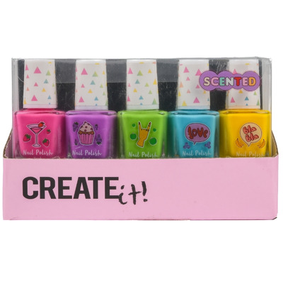 CREATE IT! Oja pentru copii, set 5 pcs oje Confetti parfumate