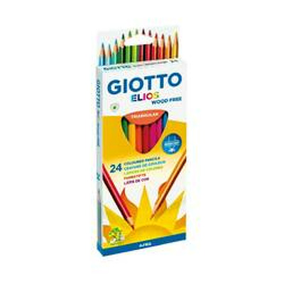 Creioane colorate, cutie carton, 24 culori/cutie