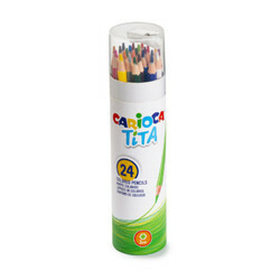 Creioane colorate Tita, 24 culori/tub