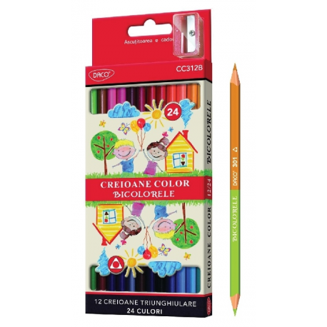 Creion color 12 bicolor, Daco CC312B