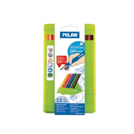 Creion color 12 culori cutie plastic MILAN