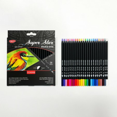 Creion color 24 Black si White CC424N