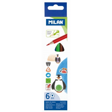 Creion color 6 culori Milan
