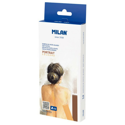 Creion color pastel SOFT PORTRET 12 culori MILAN