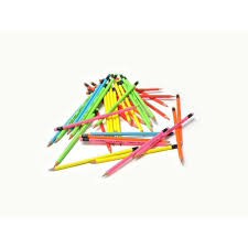 Creion cu guma, HB2, corp neon, Lyra