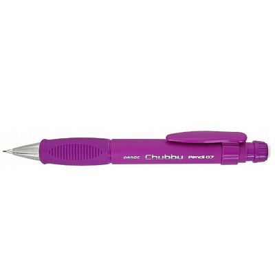 Creion mecanic PENAC Chubby, rubber grip, 0.7mm, con si varf metalic, radiera retractabila, violet