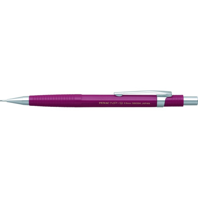 Creion mecanic profesional Penac NP-9, 0.9mm, con metalic cu varf cilindric fix - corp bordeaux