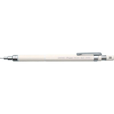 Creion mecanic profesional Penac Protti PRC-105, 0.5mm, con metalic cu varf cilindric fix - alb
