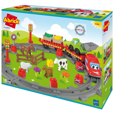 Cuburi Abrick Ecoiffier Trenuletul de la Ferma