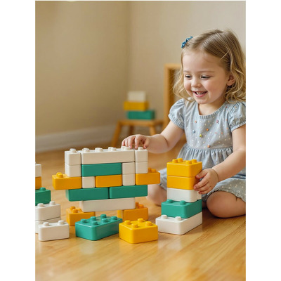 Cuburi gigant - Pastel (48 piese)