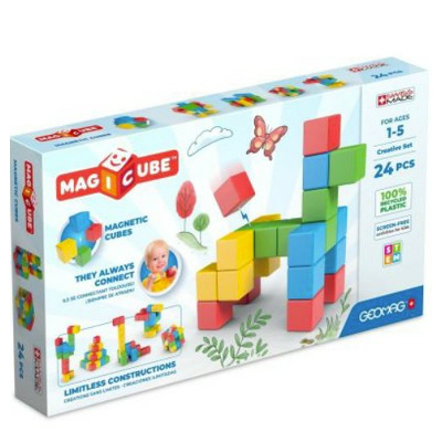 Cuburi magnetice Geomag. Magicube Creations, 24 piese