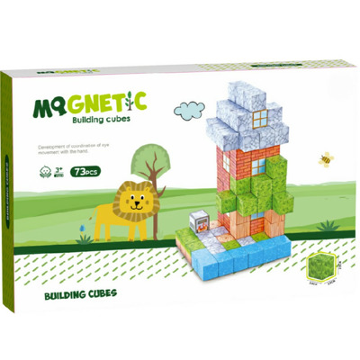 Cuburi magnetice - In natura 73 piese (2.5 cm)