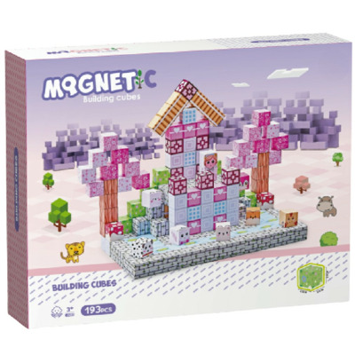 Cuburi magnetice  - Universul printeselor 193 piese (2 cm)