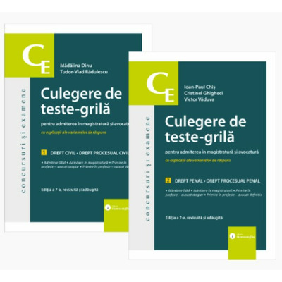 Culegere de teste-grila pentru admiterea in magistratura si avocatura
