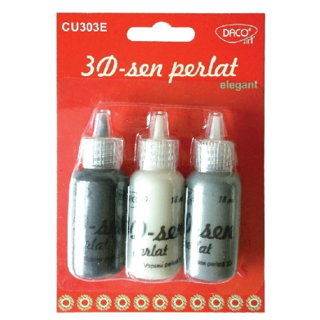 Culori 3D-sen perlat elegant CU303E Daco