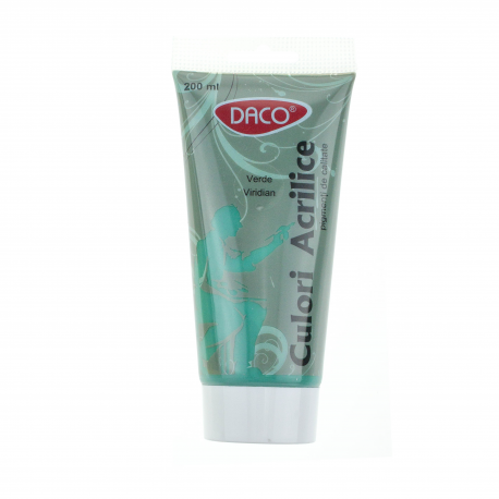 Culori acril 200 ml Verde Viridian Daco