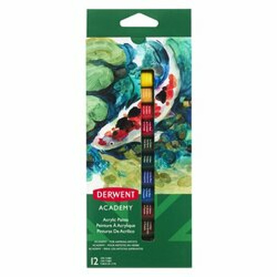 Culori acrilice Academy, 12 ml, 12 buc/set, diverse culori
