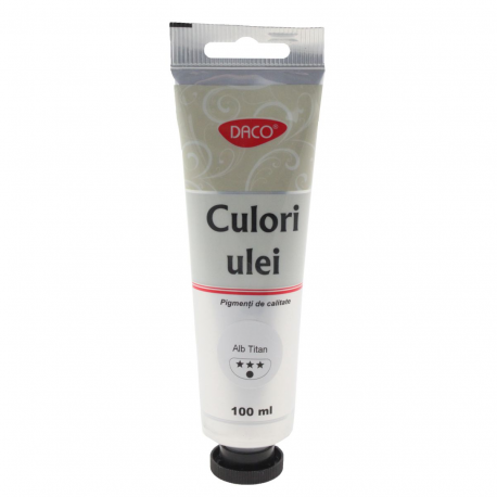 Culori ulei 100 ml Alb Daco