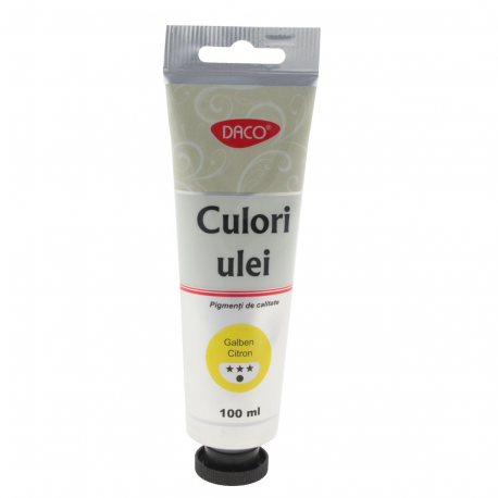 Culori ulei 100 ml Galben Citron Daco