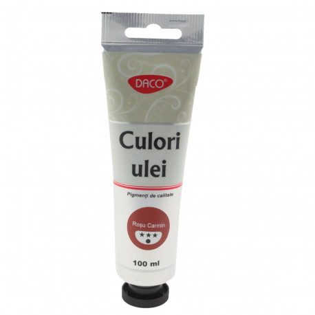 Culori ulei 100 ml Rosu Carmin Daco