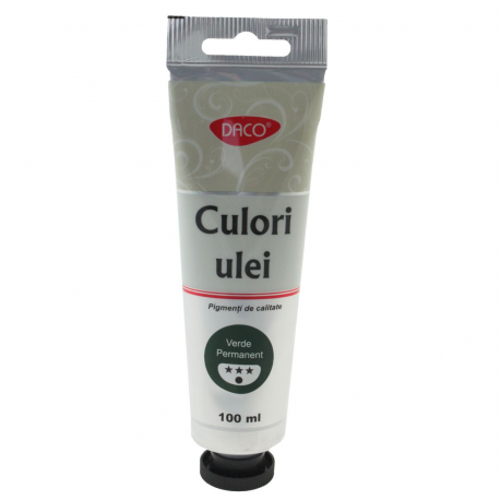 Culori ulei 100 ml Verde Permanent Daco