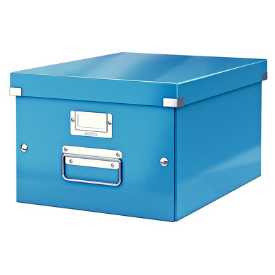 Cutie arhivare 281 x 200 x 369 mm, LEITZ Click & Store, carton laminat - albastru