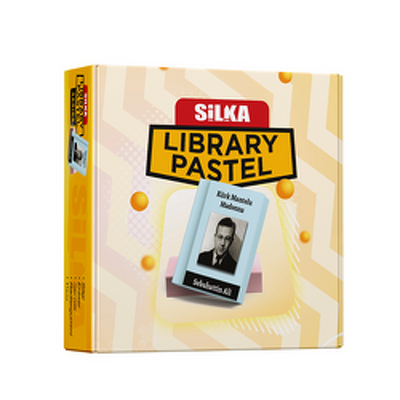 Cutie cu radiere pt creion, nu lasa reziduuri, 36buc/cutie, SILKA Library Pastel, design carti