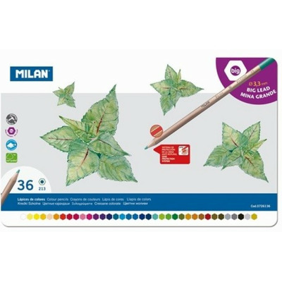 Cutie metalica cu 36 creioane color