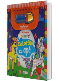 Descopera culorile! Coloram cu apa. Unicorni