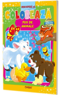 Descopera si coloreaza. Puii de animale