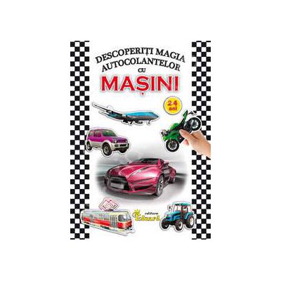 Descoperim magia autocolantelor cu Masini (2-4 ani)