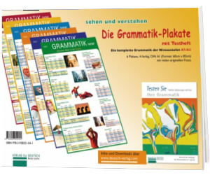 Die Grammatik Plakate A1, A2. Testheft und 6 Plakate