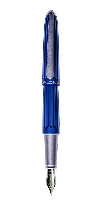 Diplomat Aero Blue - stilou cu penita M, aurita 14kt.