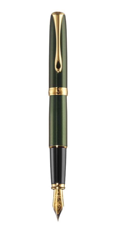 Diplomat Excellence A - Evergreen Gold - stilou cu penita M, aurita 14kt.