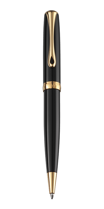 Diplomat Excellence A2 - Black Lacquer Gold - pix easyFLOW