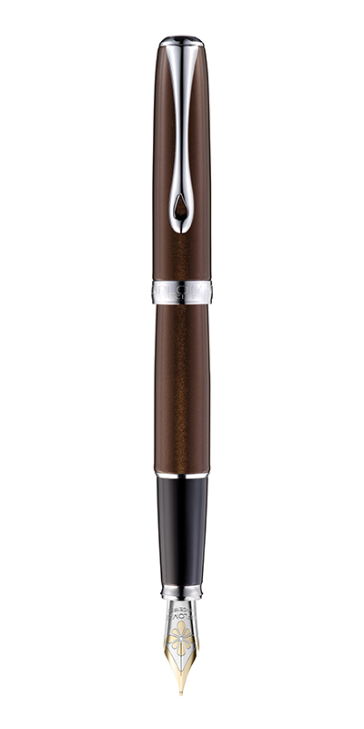 Diplomat Excellence A2 - Marrakesh Chrome - stilou cu penita M, aurita 14kt.