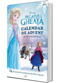 Disney. Regatul de gheata. Calendar de advent. Set cu 24 de carticele