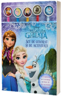 Disney. Regatul de gheata. Set de colorat si de activitati (contine 5 creioane si 5 radiere)