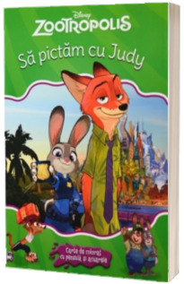 Disney. Zootropolis. Sa pictam cu Judy. Carte de colorat cu pensula si acuarele