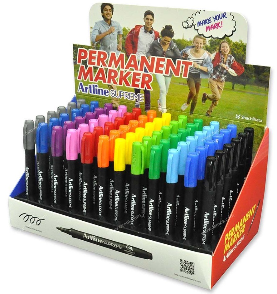 Display Artline Supreme 1mm, 12 culori x 6 buc/ display