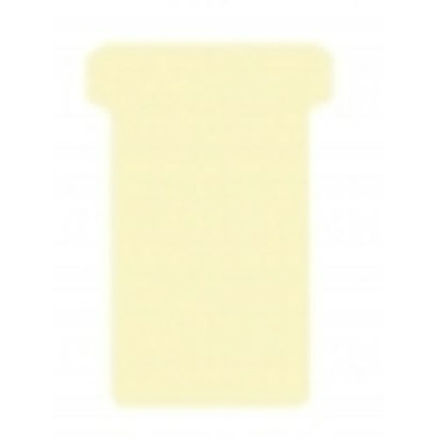 DJOIS T-cards, din hartie, 100buc/set, format 2 - (85 x 48mm, top 60mm) - bej