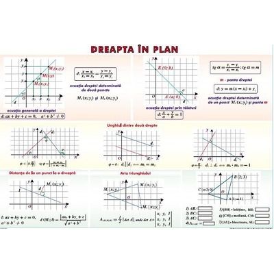 Dreapta in plan. Conice. Plansa