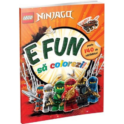 E fun sa colorezi - Ninjago (carte de colorat cu abtibilduri)