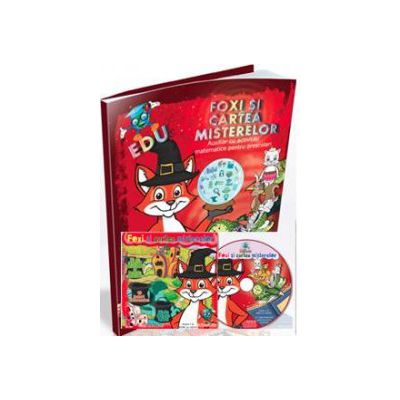 EDU Foxi si cartea misterelor, auxiliar cu activitati matematice. Grupa mijlocie. Grupa mare. Clasa pregatitoare (Contine CD cu soft educational)