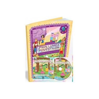 EDU Prin lumea povestilor, pentru Grupa mare si Grupa mijlocie (Contine CD cu soft educational)