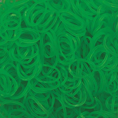Elastice Rainbow Loom - Jelly Verde-lime-600 buc