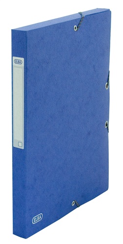 Mapa carton 600g/mp, cu elastic, 25mm latime, ELBA Eurofolio - albastru