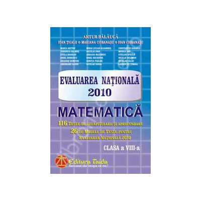 Evaluarea Nationala Matematica 2010 pentru clasa a VIII-a