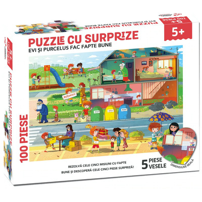 Evi si Purcelus fac fapte bune. Puzzle cu surprize